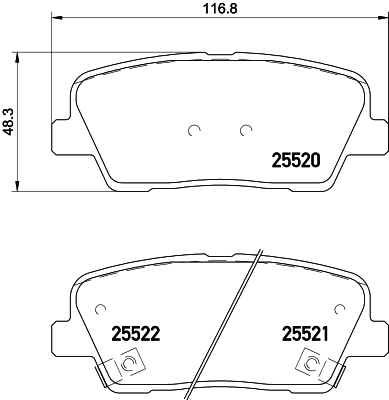 Тормозные колодки дисковые ICER арт. 8DB355023041