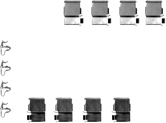 Ремкомплект тормозных колодок QUICK BRAKE арт. 8DZ355202371