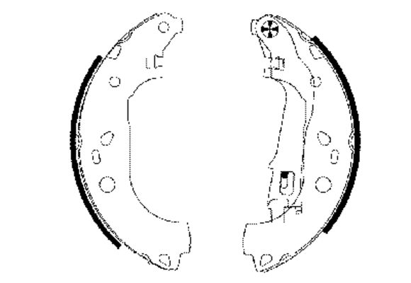 Комплект тормозных колодок LPR арт. 8DB355002-781