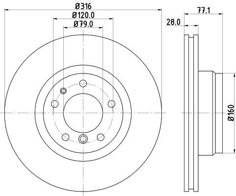 Тормозной диск REMSA арт. 8DD355127161
