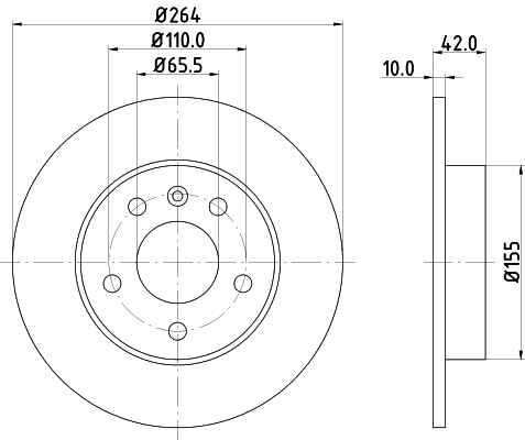 Тормозной диск MEYLE арт. 8DD355106-111