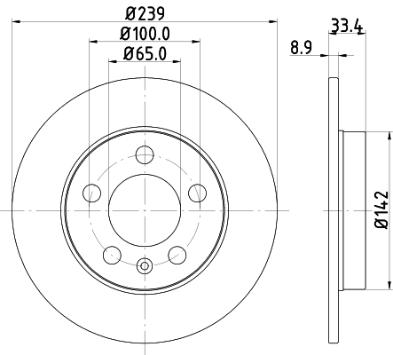 Тормозной диск FEBI BILSTEIN арт. 8DD355107-461