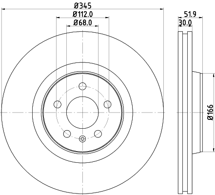 Тормозной диск BREMBO арт. 8DD355117181