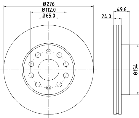 Тормозной диск BREMBO арт. 8DD355122721