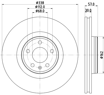 Тормозной диск FERODO арт. 8DD355125171