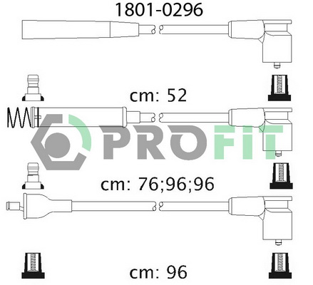 Комплект проводов зажигания BREMI арт. 18010296
