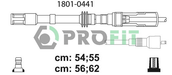 Комплект проводов зажигания BREMI арт. 1801-0441