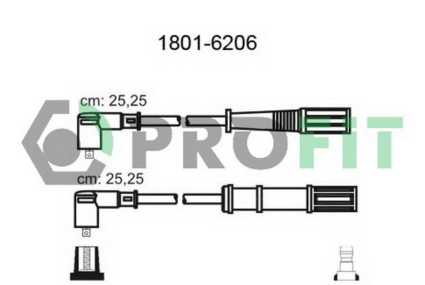 Комплект проводов зажигания NGK арт. 1801-6206