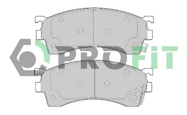 Тормозные колодки передние дисковые BLUE PRINT арт. 5000-0950