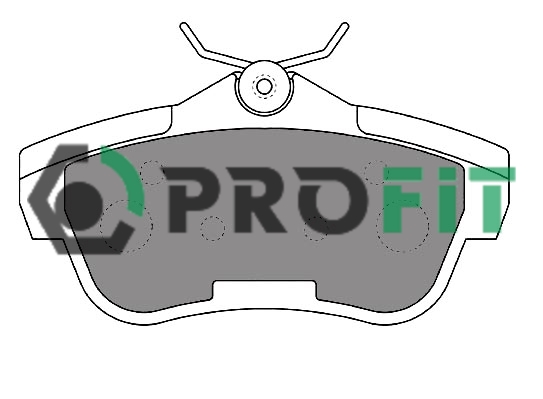 Тормозные колодки задние дисковые PROFIT PR 5000-1772