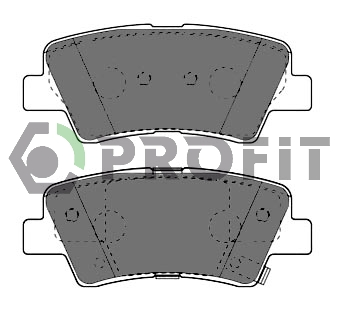 Тормозные колодки задние дисковые HYUNDAI арт. 5000-4387