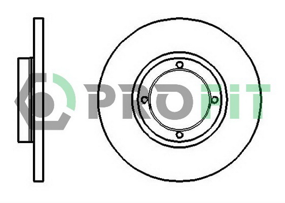 Тормозной диск DELPHI арт. 5010-1076