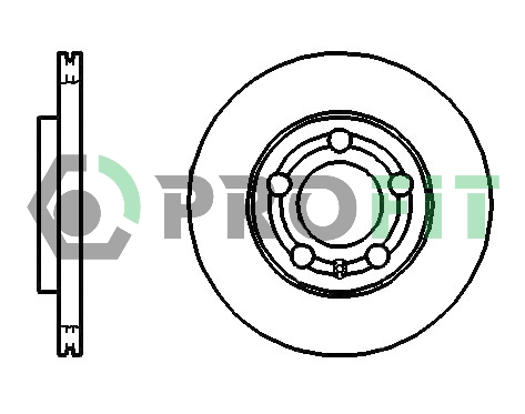 Тормозной диск DELPHI арт. 5010-1164