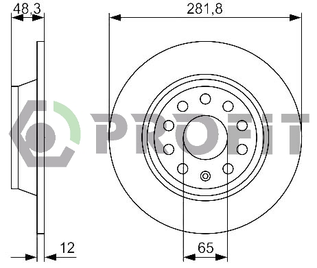 Тормозной диск BREMBO арт. 5010-1306