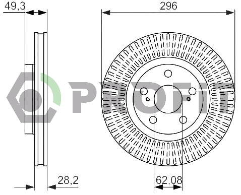 Тормозной диск REMSA арт. 5010-1646