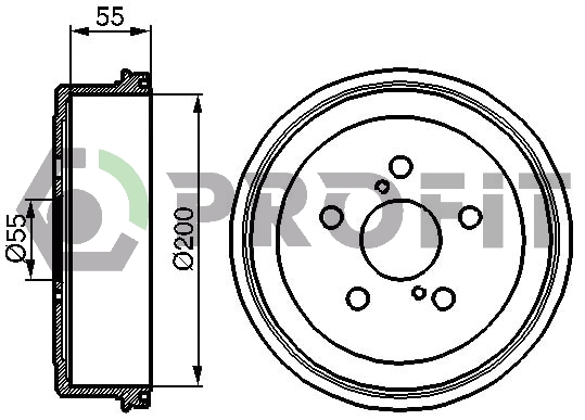 Тормозной барабан TOYOTA арт. 5020-0085