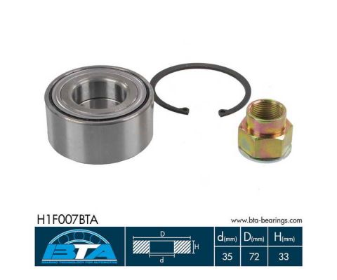 Комплект подшипника передней ступицы колеса SKF арт. H1F007BTA