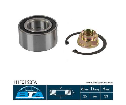 Підшипник колеса,комплект OPTIMAL арт. H1F012BTA
