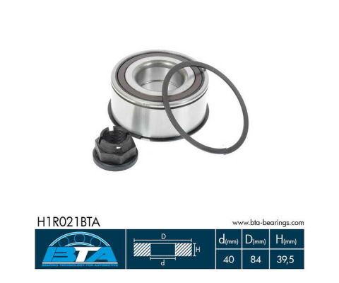 Комплект подшипника ступицы колеса SNR арт. H1R021BTA