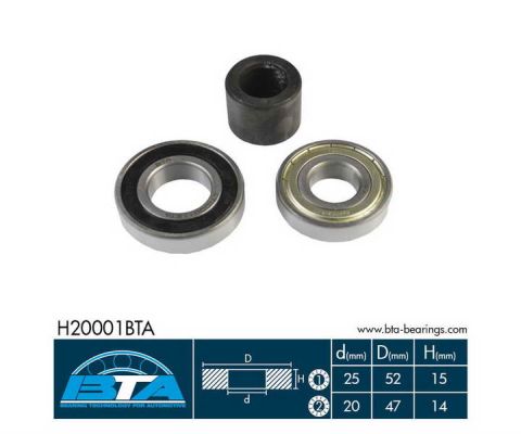 Підшипник колеса,комплект SKF арт. H20001BTA