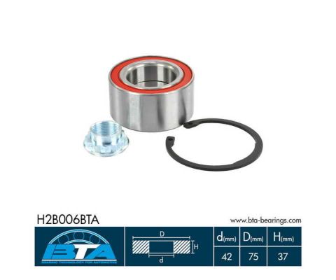 Підшипник колеса,комплект SKF арт. H2B006BTA