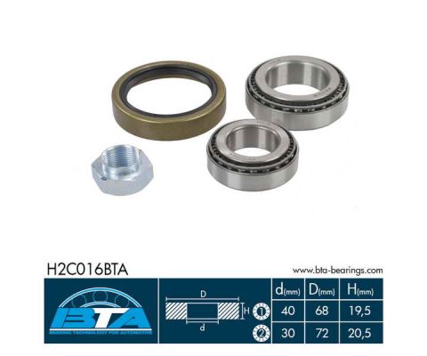 Комплект подшипника задней ступицы колеса SNR арт. H2C016BTA