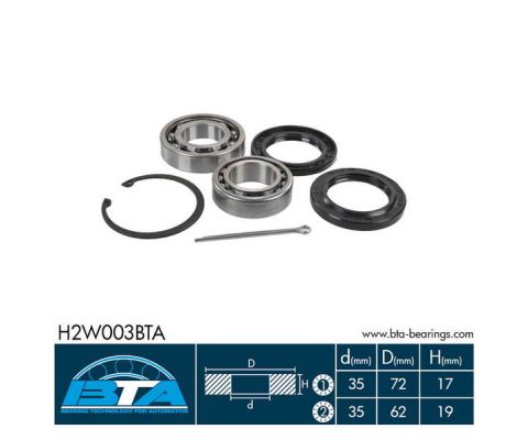 Комплект подшипника ступицы колеса SNR арт. H2W003BTA