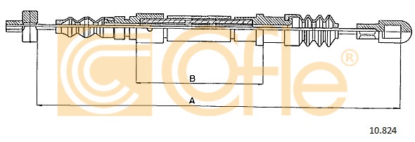 Трос ручника A.B.S. арт. 10.824