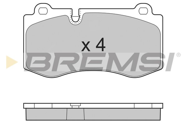 Тормозные колодки перед. MB W221 05-13 (brembo) BREMBO арт. BP3362