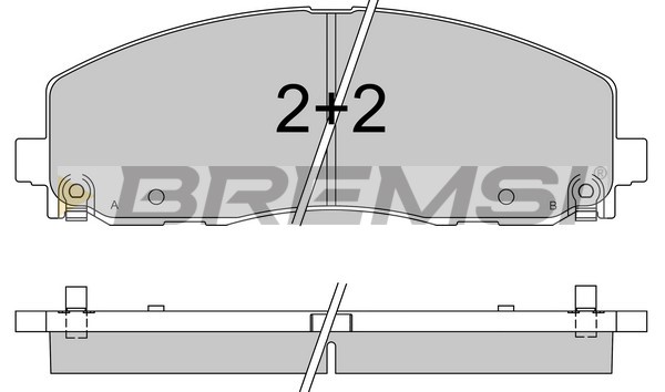 Тормозные колодки дисковые BREMBO арт. BP3543