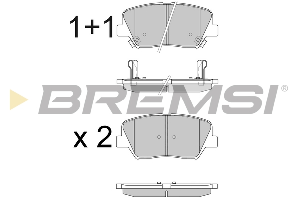 Тормозные колодки передние дисковые REMSA арт. BP3596