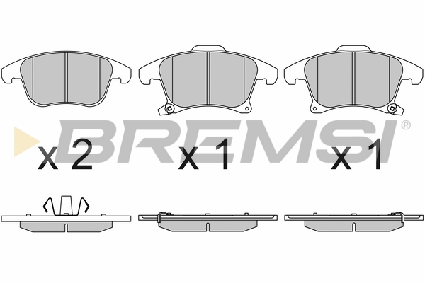 Тормозные колодки перед. Ford Galaxy III/Mondeo V/S-Max 14- (155.2x66.6x19.9) BLUE PRINT арт. BP3655