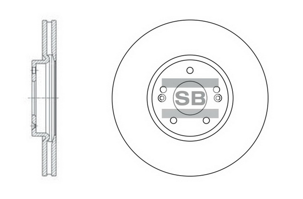 Диск гальмівний BLUE PRINT арт. SD1053
