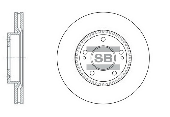 Тормозной диск передний HYUNDAI арт. SD1056