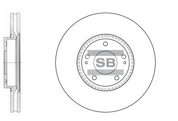 Тормозной диск HYUNDAI арт. SD1069