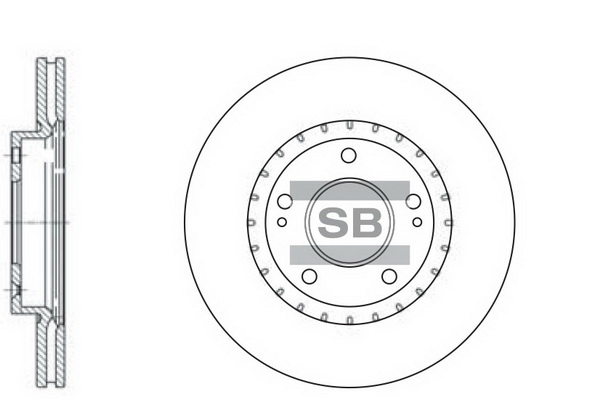 Тормозной диск передний HYUNDAI арт. SD1071