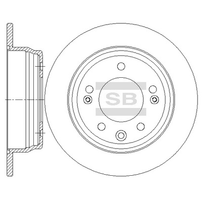 Тормозной диск задний HYUNDAI арт. SD1081