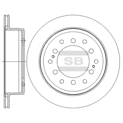 Тормозной диск задний TOYOTA арт. SD4027
