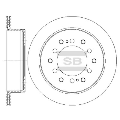 Тормозной диск задний ROADHOUSE арт. SD4039