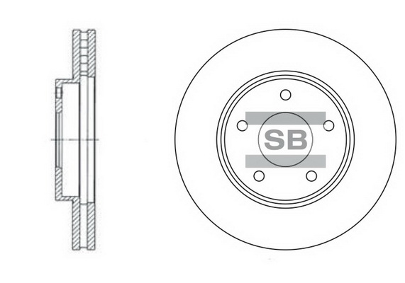 Тормозной диск передний ASAM арт. SD4202