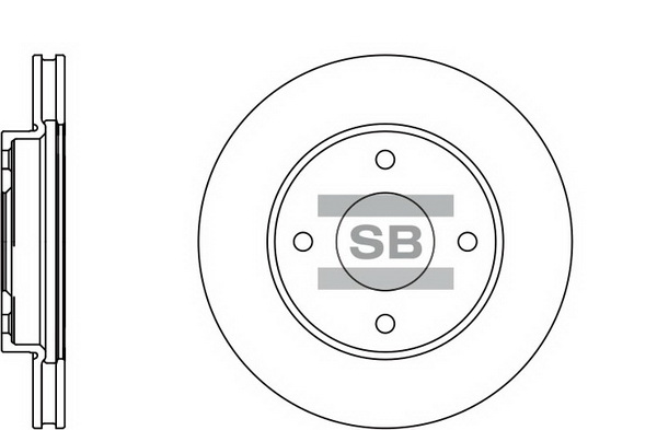 Тормозной диск передний FEBI BILSTEIN арт. SD4207