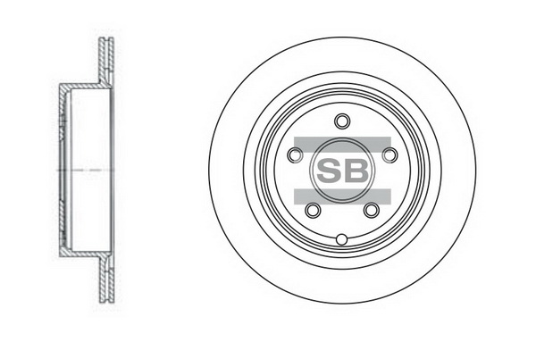 Тормозной диск задний FEBI BILSTEIN арт. SD4209