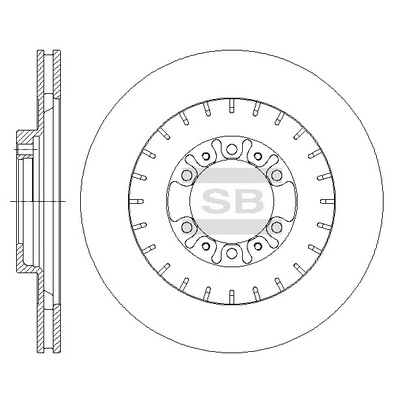 Тормозной диск передний BREMBO арт. SD4322