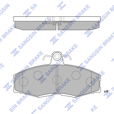 Тормозные колодки передние дисковые TRW арт. SP1028