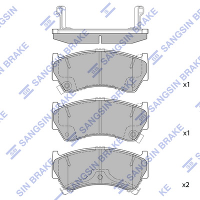 Тормозные колодки передние дисковые BLUE PRINT арт. SP1122