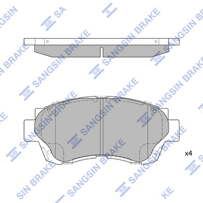 Тормозные колодки передние дисковые TRW арт. SP1138