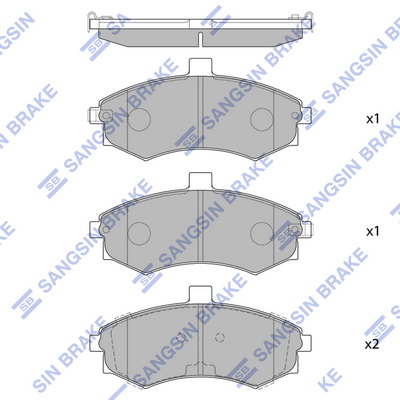 Тормозные колодки передние дисковые ROADHOUSE арт. SP1152