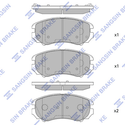 Тормозные колодки передние дисковые ROADHOUSE арт. SP1155