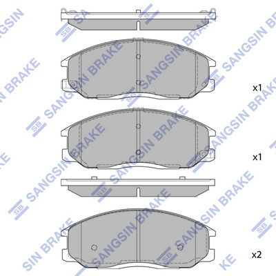 Тормозные колодки передние дисковые ROADHOUSE арт. SP1157