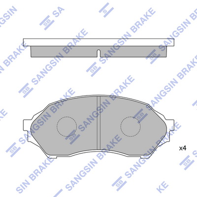 Тормозные колодки передние дисковые ROADHOUSE арт. SP1227